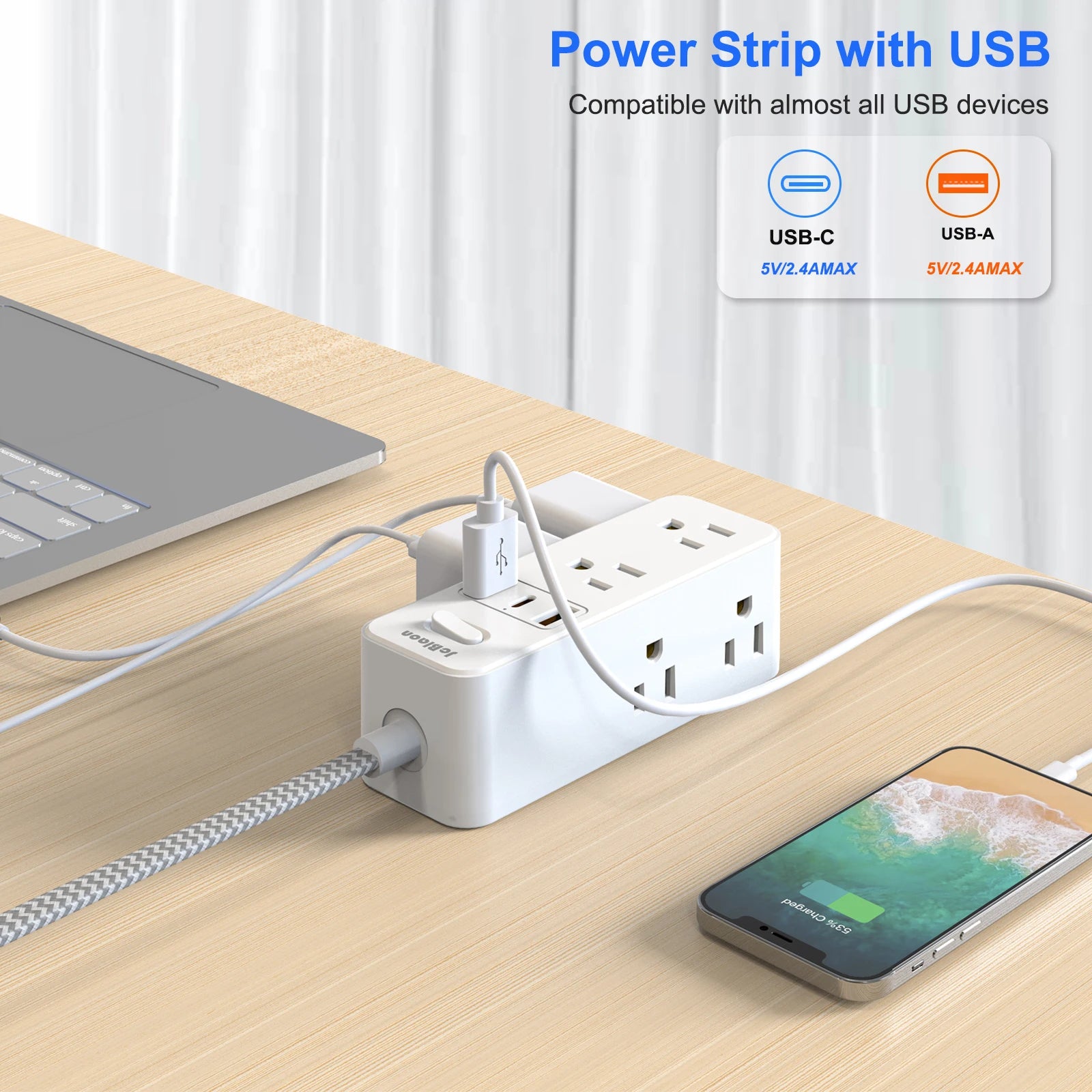 Multitap Power Strip AC Outlet