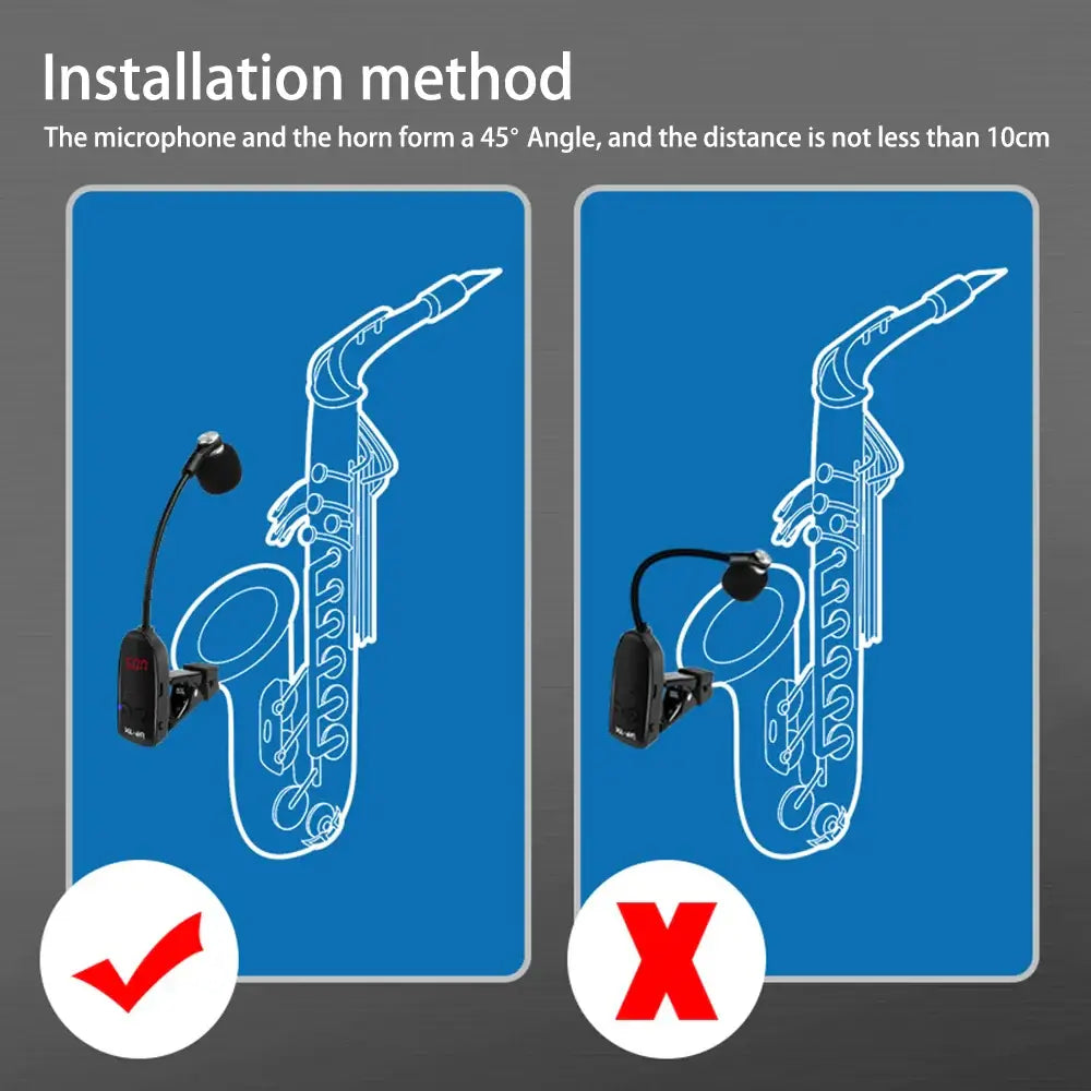 Wireless Saxophone Microphone