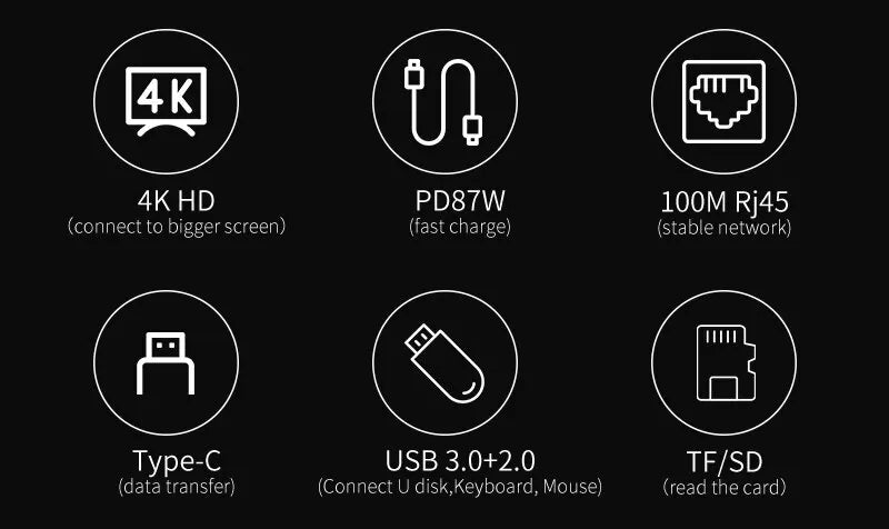 Usb 8 In 1 Type C Adapter