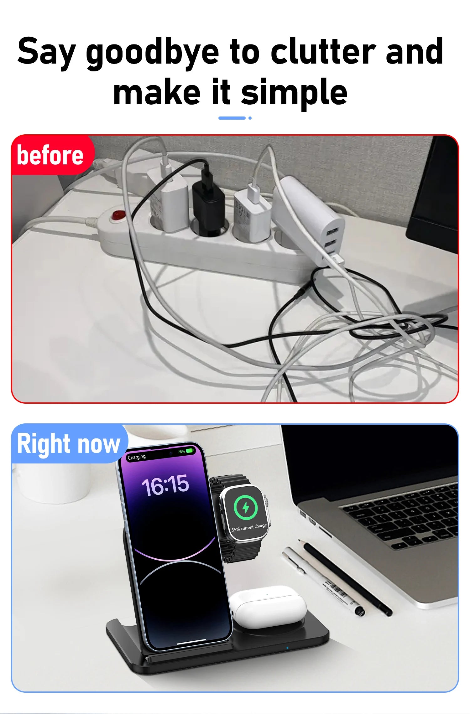 3 in 1 Wireless Charger