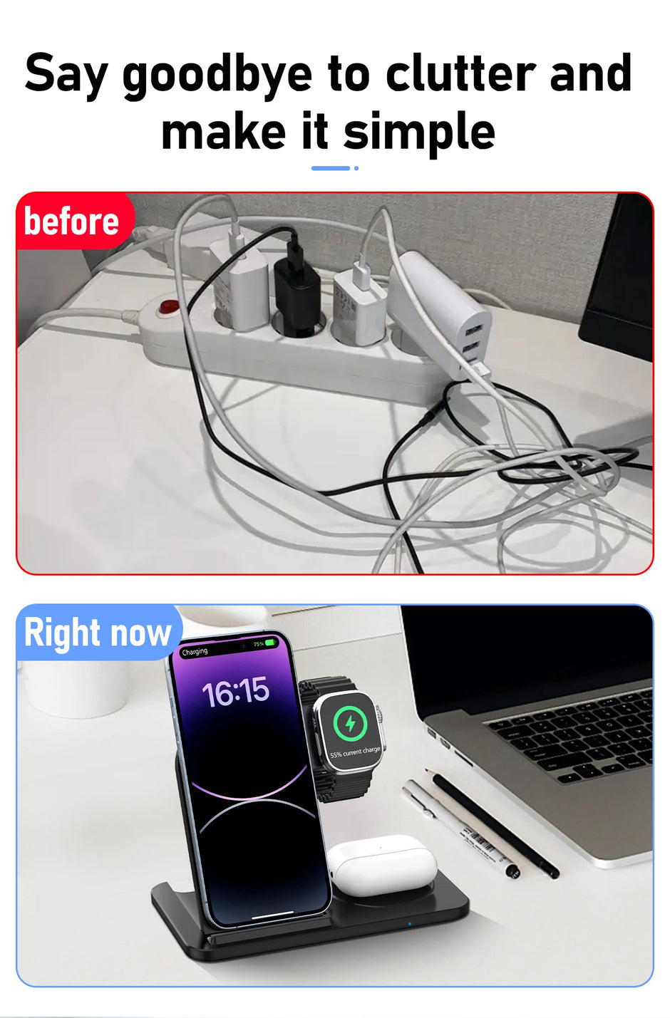 3 in 1 Wireless Charger