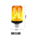 LED Dynamic flame effect light